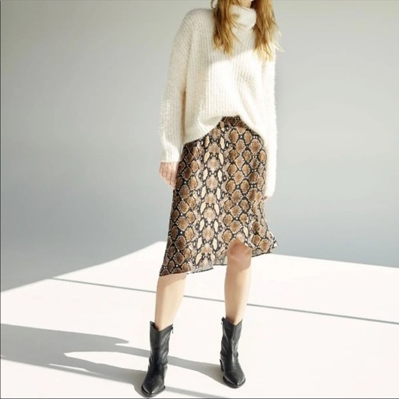 Bershka snake print skirt Clearance